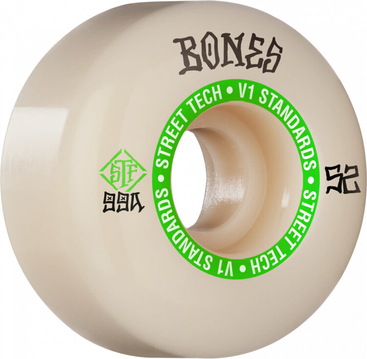 Колеса для скейтборда для cкейтборда BONES Ninety-Nines V1 Assorted 52  мм 2020