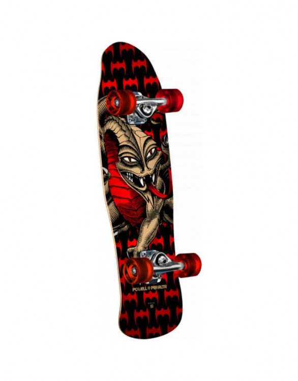 Скейтборд POWELL PERALTA Mini Cab Dragon Ii Black/Red 8 дюймов