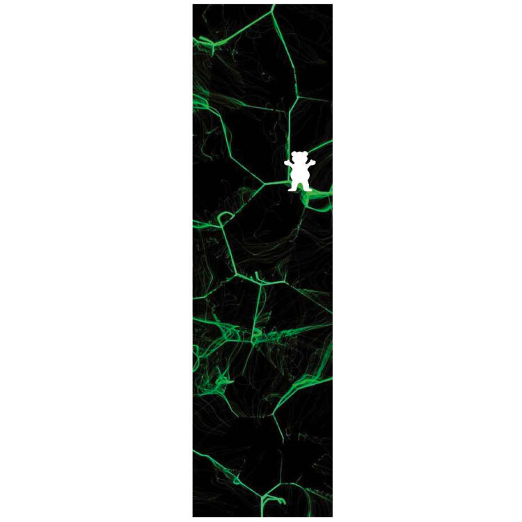Шкурка для скейтборда GRIZZLY Green Ice Cutout Griptape BLACK