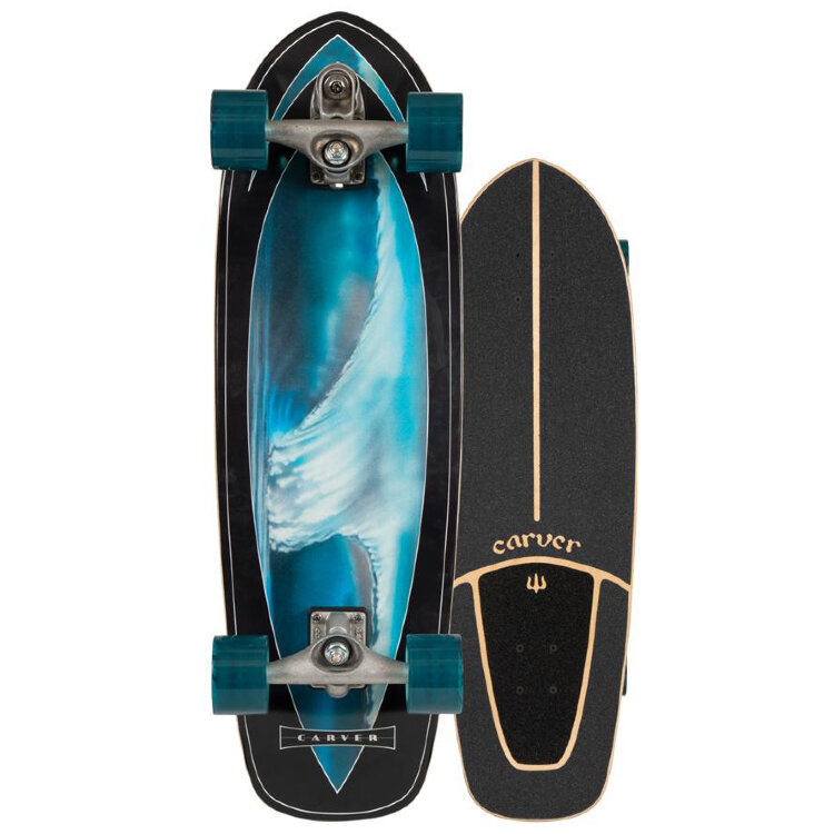 Лонгборд комплект CARVER C7 Super Surfer Surfskate Complete Raw 32 дюйм 2020