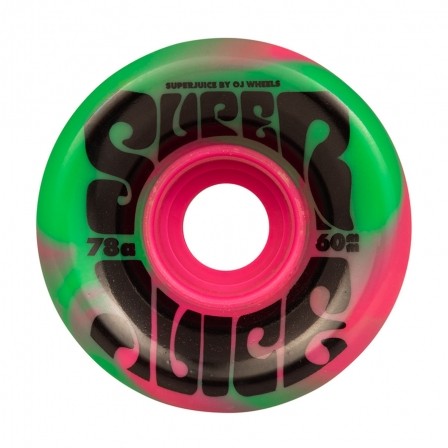 Колеса для скейтборда OJ Super Juice Pink Green Swirl 78a 60мм