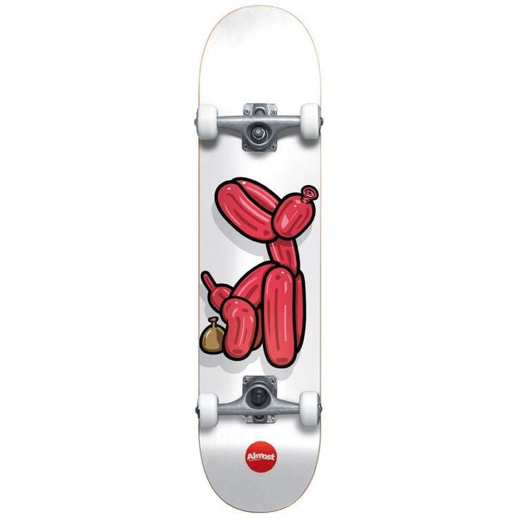 Скейтборд ALMOST Balloon Dog First push Complete White 7.75 дюймов 2020