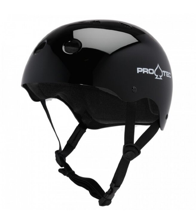Шлем для скейтборда PRO TEC Classic Skate Gloss Black 2020
