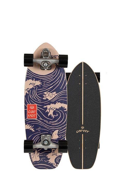 Лонгборд комплект CARVER C7 Snapper Surfskate Complete Raw 28 дюйм 2020