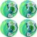 Колеса для скейтборда RICTA Whirlwinds Blue Green Swirl 53мм 99a 2020