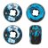 Колеса для скейтборда RICTA Whirlwinds Blue Black Swirl 52мм 99A 2020