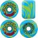 Колеса для скейтборда SANTA CRUZ Slime Balls Vomits Blue Green Swirl 97a 60  мм 2020