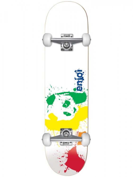 Скейтборд в сборе ENJOI Splatter Panda Spectrum Complete White 7.75 дюймов 2020