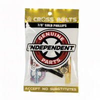 Винты для скейтборда INDEPENDENT Phillips Hardware Black/Gold 7/8" 2021