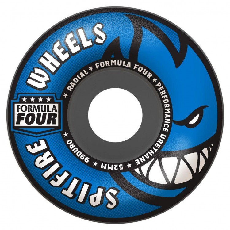 Колеса для скейтборда SPITFIRE F4 Radials Grey/Blue 52MM 99D