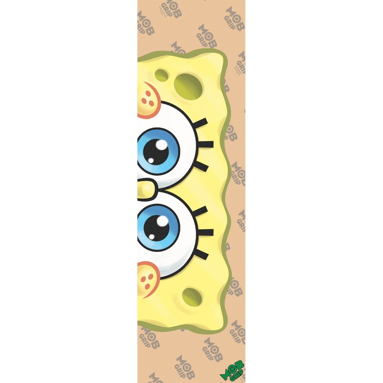 Шкурка для скейтборда MOB GRIP SpongeBob SquarePants Eyeballs CLEAR Grip Tape