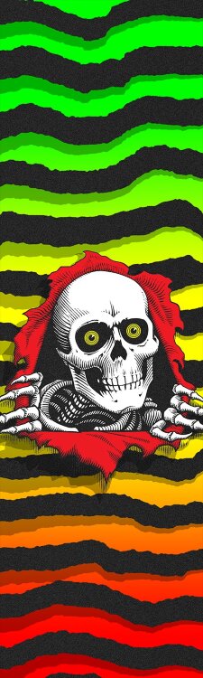 Шкурка для cкейтборда POWELL PERALTA Ripper Fade White 9x33 2020